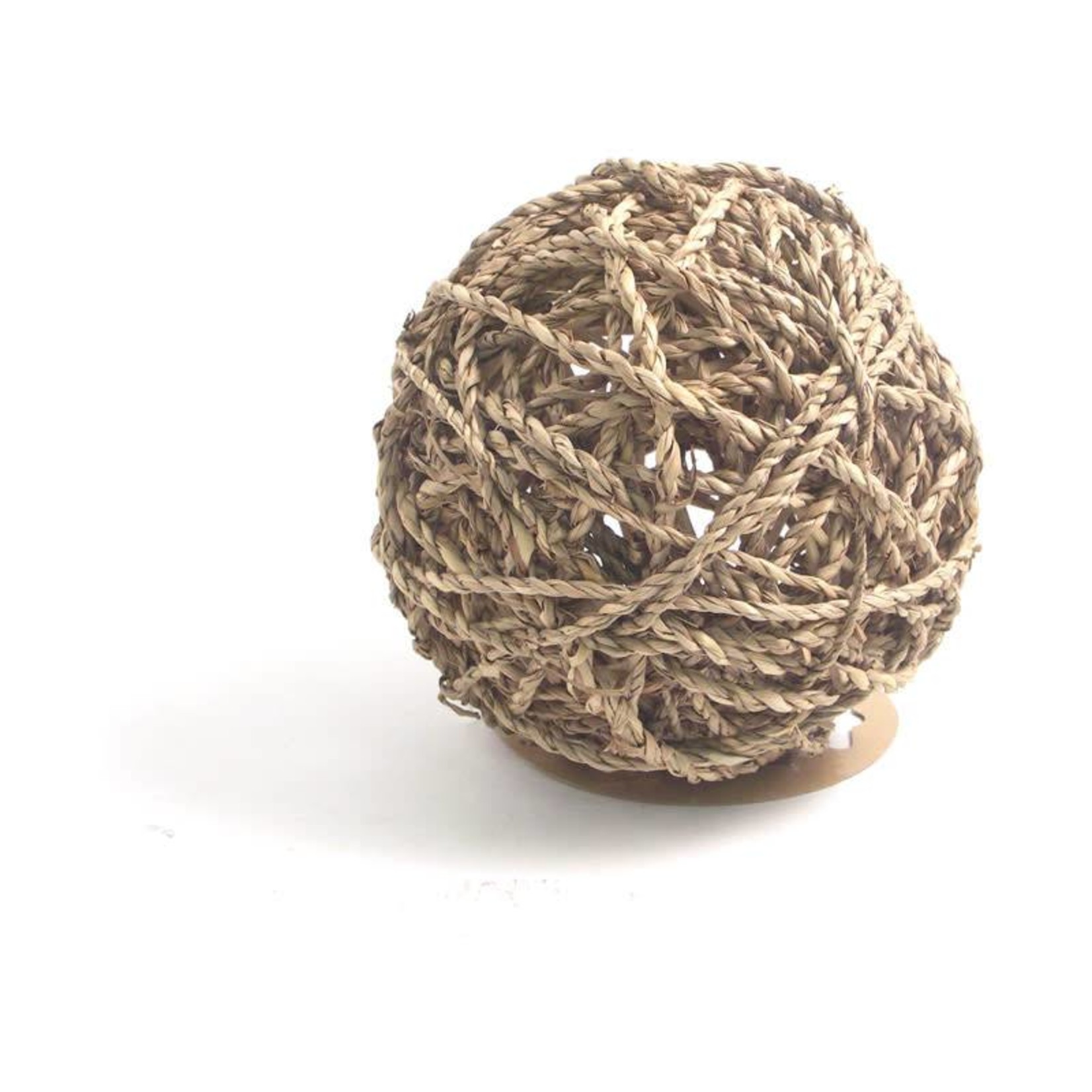 Rosewood Boredom Breaker Sea Grass Fun Ball Small Animal Toy, Large