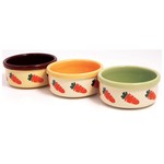 Rosewood Ceramic Carrot Design Small Animal Bowl, 13cm 5inch