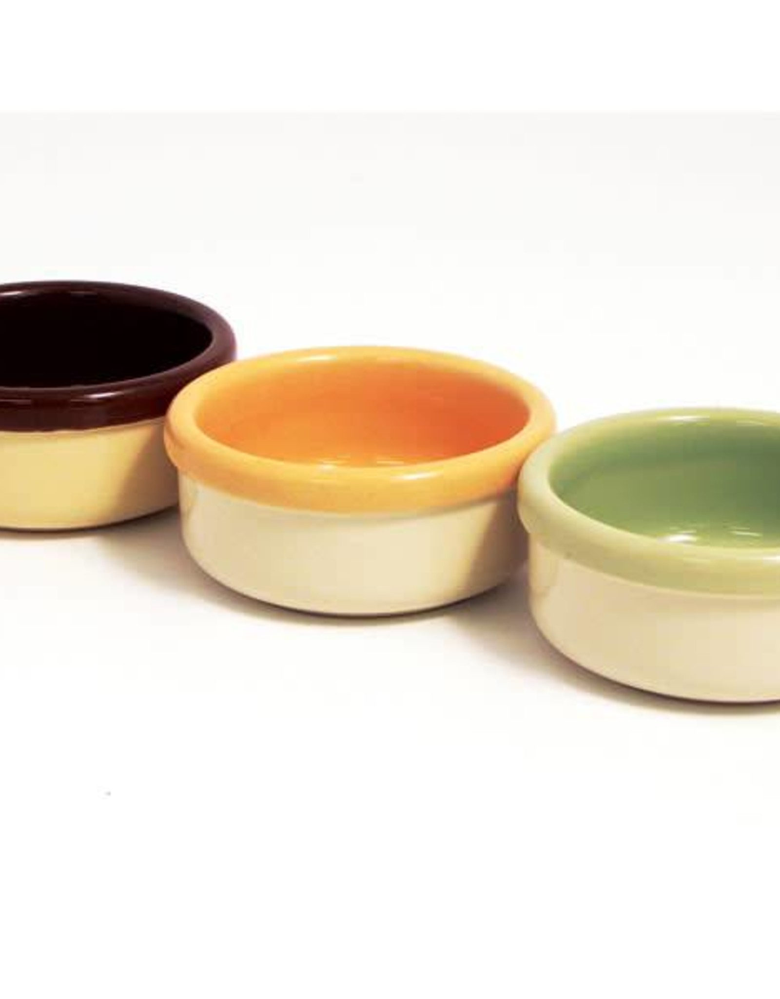 Ceramic Bowls 9cm 3.5inch TwoTone Design Pet Care By Post