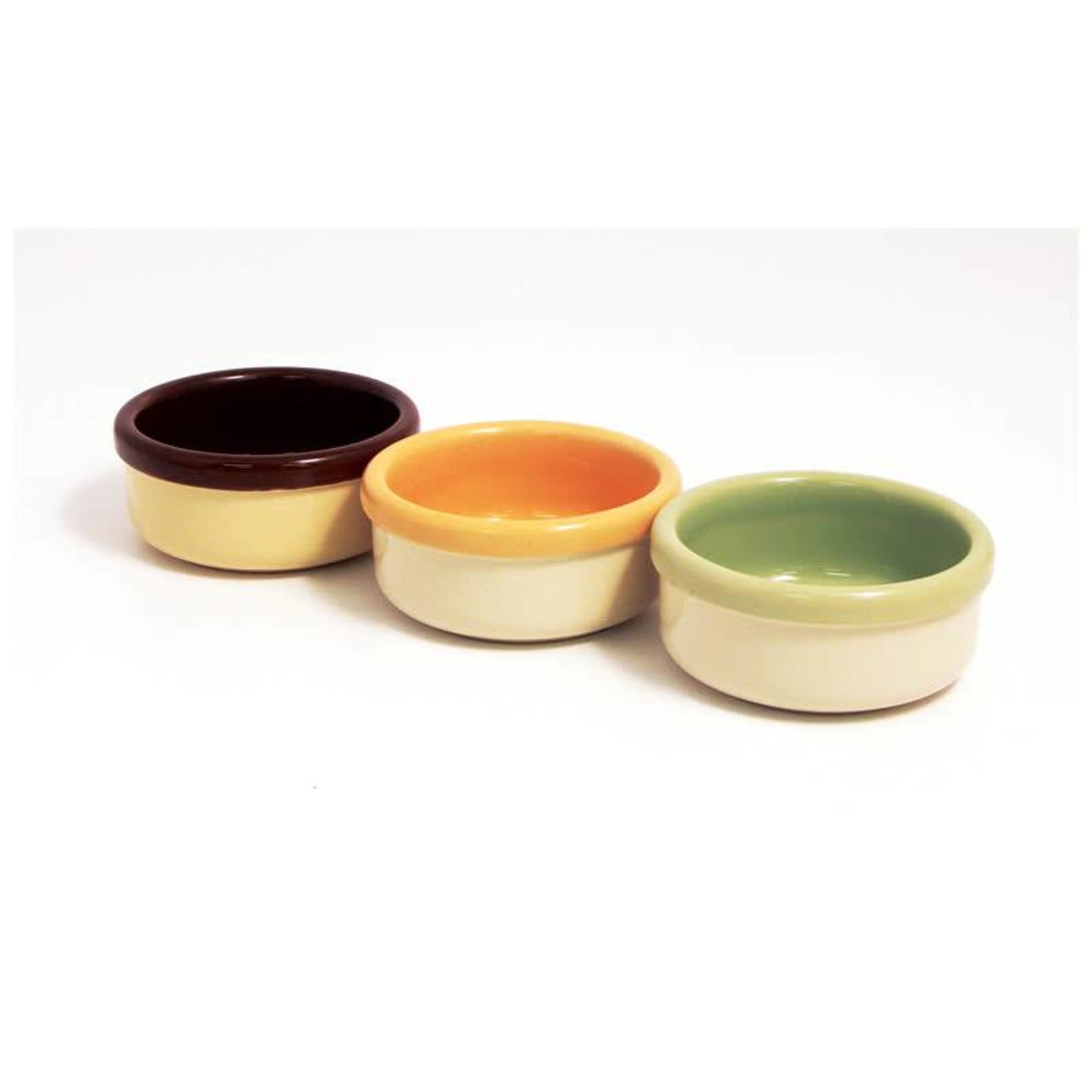 Rosewood Ceramic Two-Tone Design Small Animal Bowl, 9cm 3.5inch