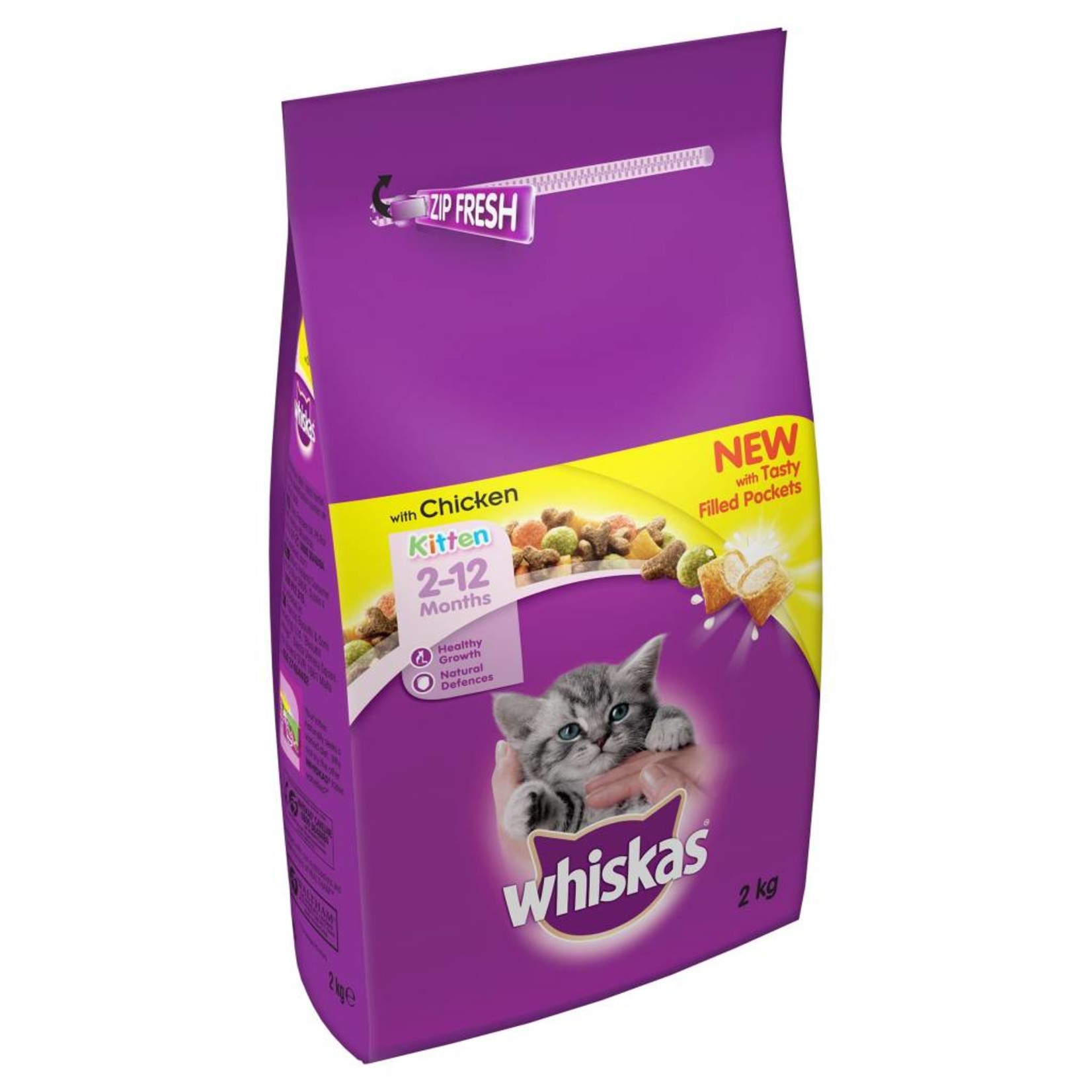 Whiskas Kitten Dry Food, Chicken, 1.9kg