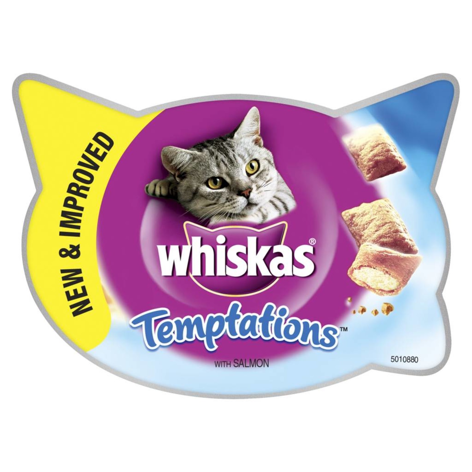 Whiskas Temptations Cat Treats, Salmon, 60g