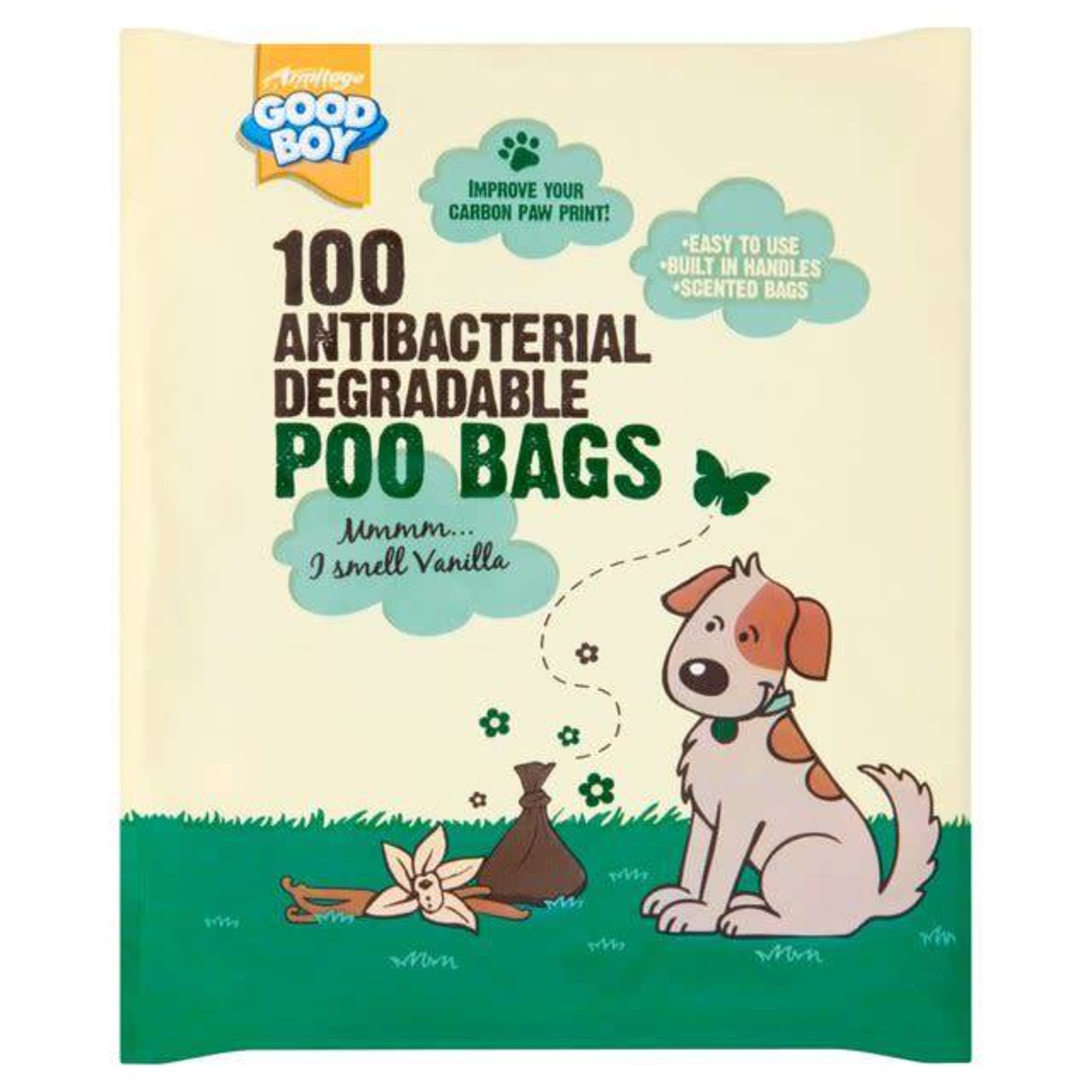 Good Boy Antibacterial Biodegradable Poo Bags, 100 pack