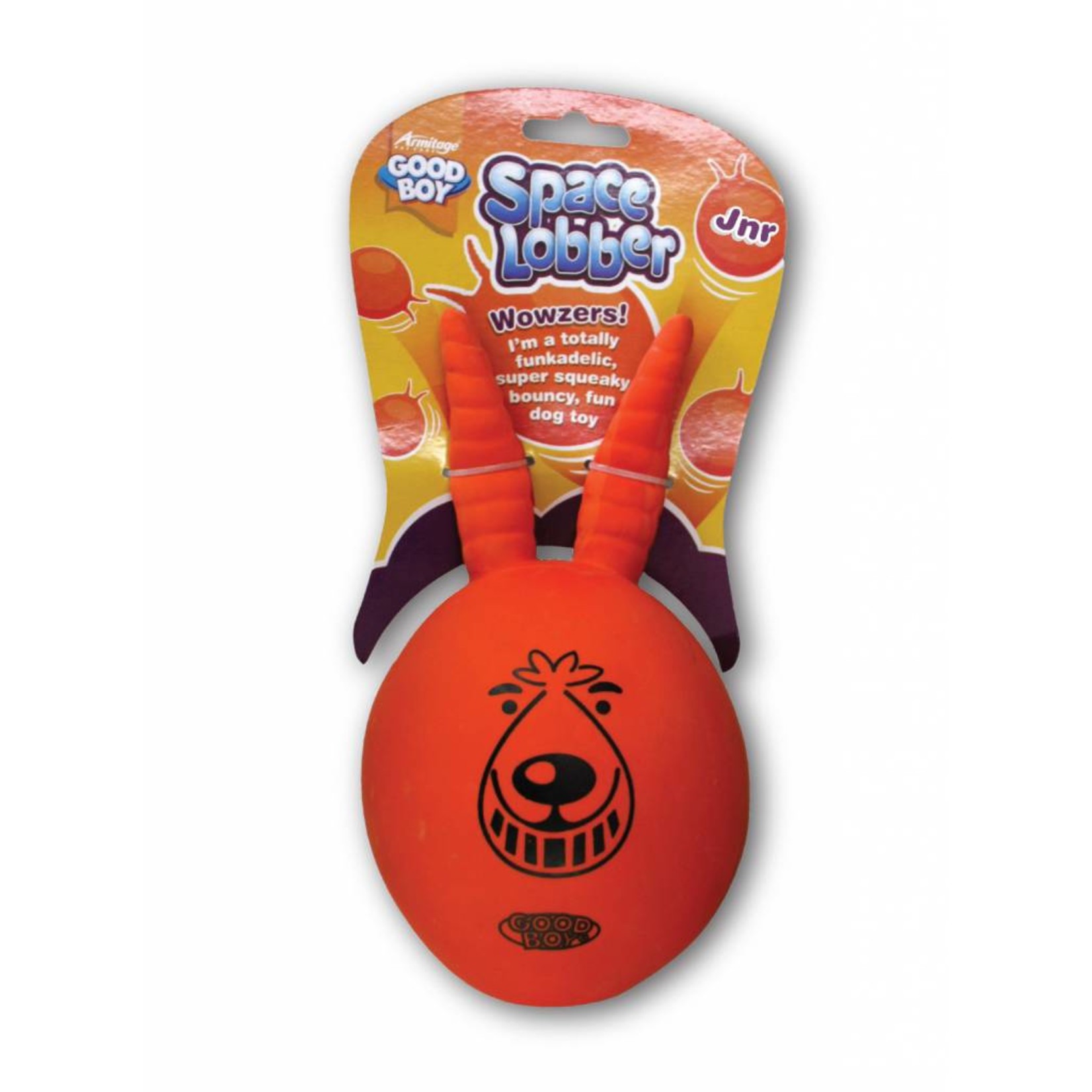 Good Boy Space Lobber Squeaky Bouncy Dog Toy, Junior 11.5cm 4.5inch