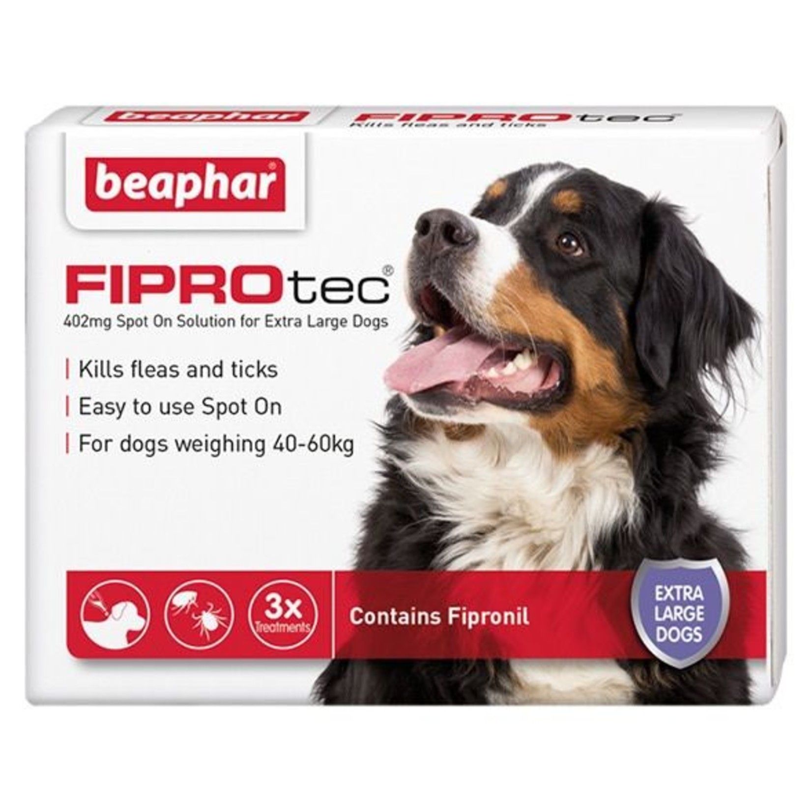 Beaphar FIPROtec Flea & Tick Spot On Solution for Extra Large Dogs