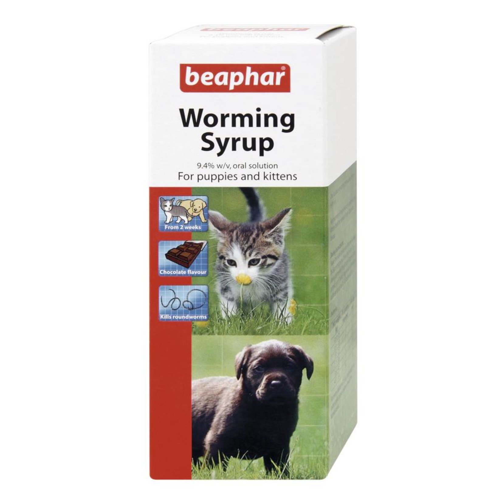 Beaphar Worming Syrup for Puppies & Kittens, 45ml