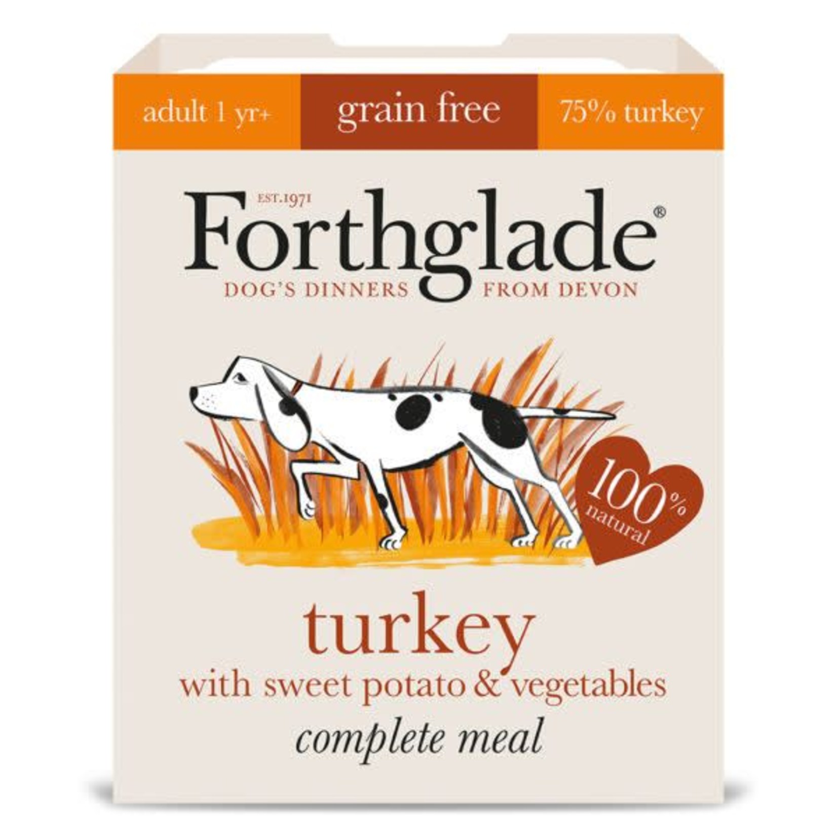 Forthglade Complete Grain Free Turkey, Sweet Potato & Veg Adult Wet Dog Food, 395g