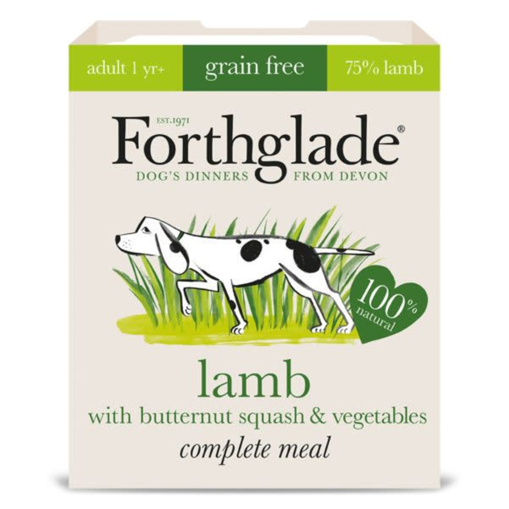 Forthglade Complete Grain Free Lamb, Butternut Squash & Veg Adult Wet Dog Food, 395g