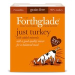 Forthglade Just Turkey Grain Free 2 Months + Wet Dog Food, 395g