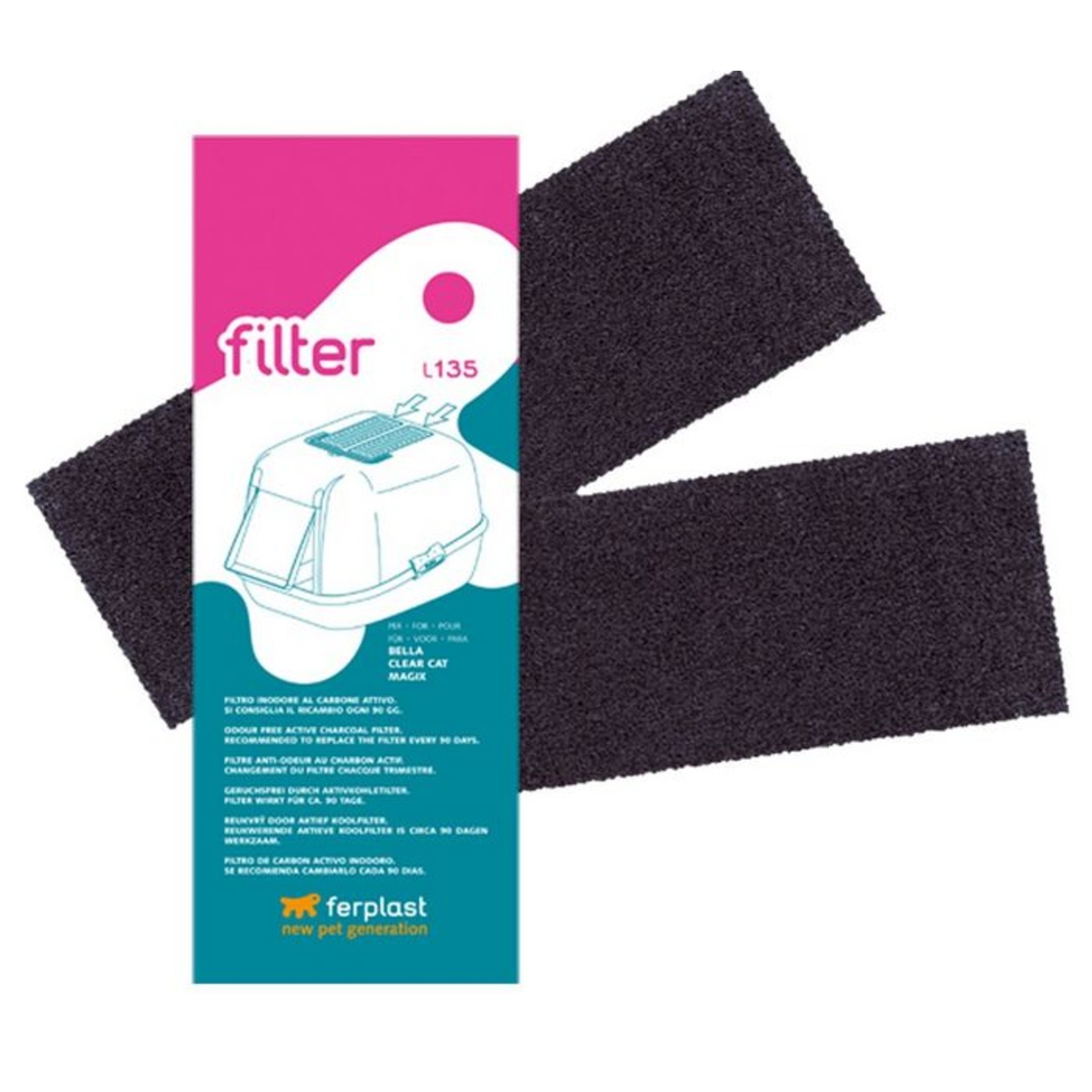 Ferplast Active Carbon Filters For Bella, Maxi Bella, Magix, Prima and Mika