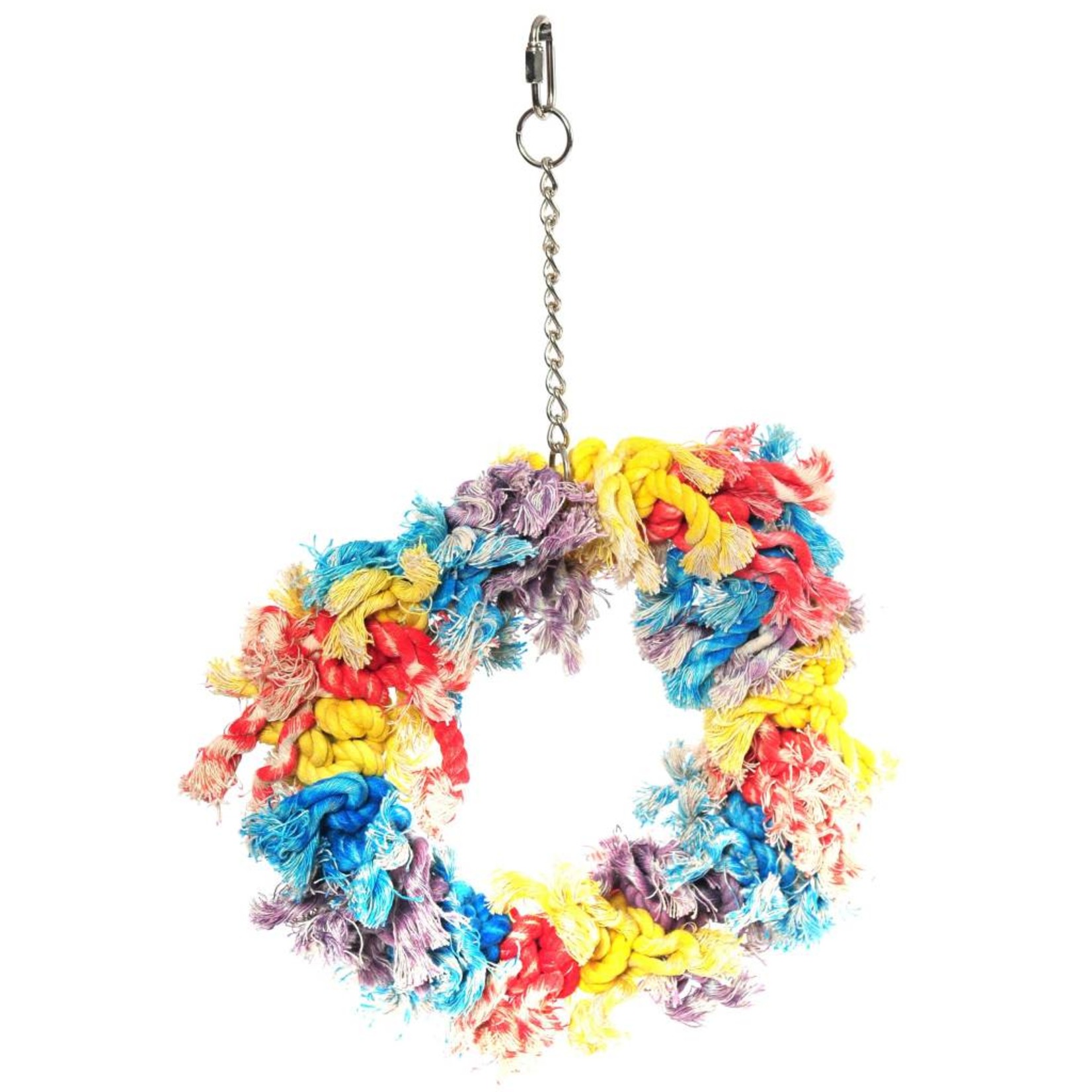 Happy Pet Parrot Toy Flossin Ring