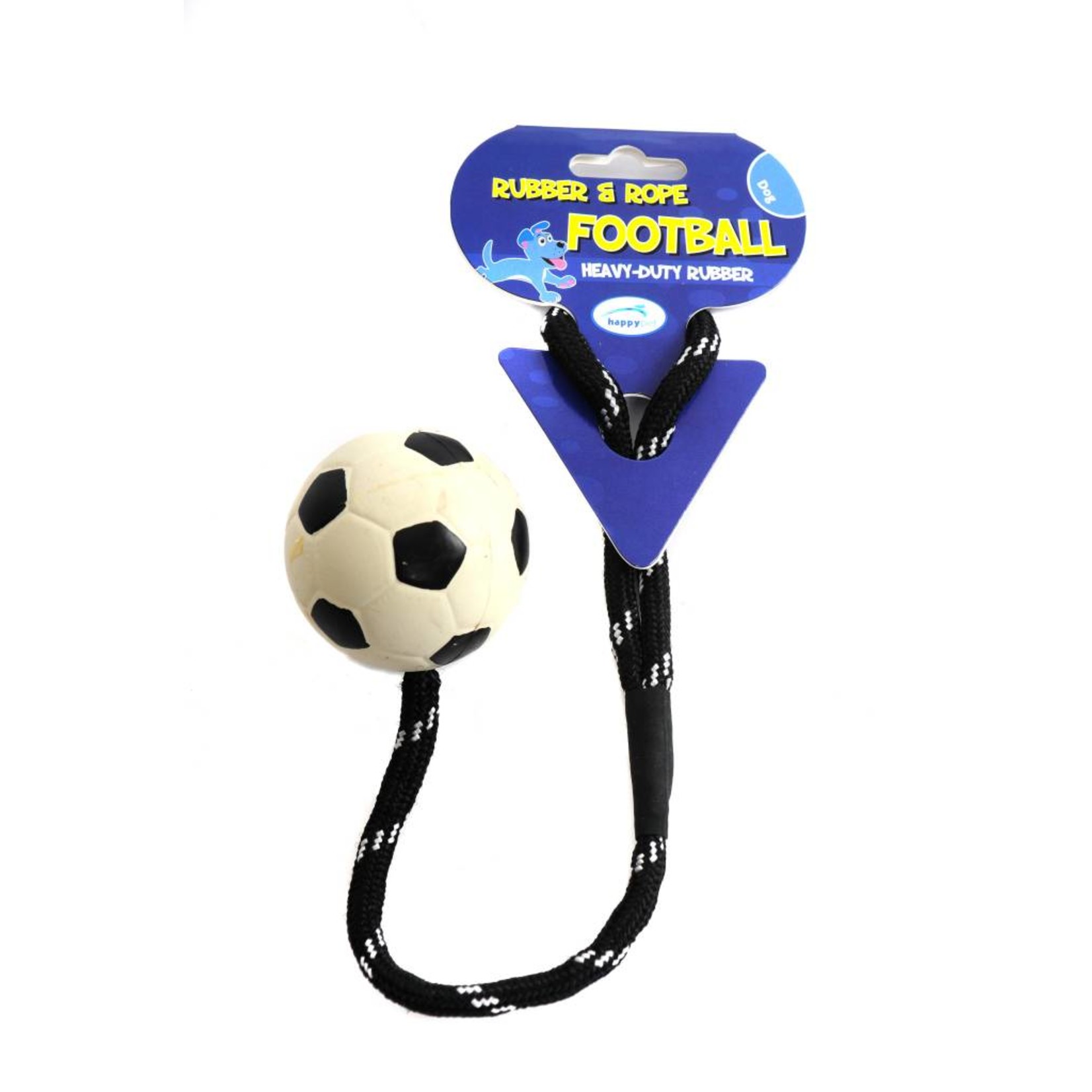 Happy Pet Soccer Rope Ball 2.5inch Dog Toy
