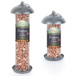 Harrisons Mini Peanut Feeder Silver/Grey Hammertone 20cm