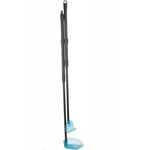 Trixie Long Handled Telescopic Dustpan and Rake, Grey & Blue, 60-107cm