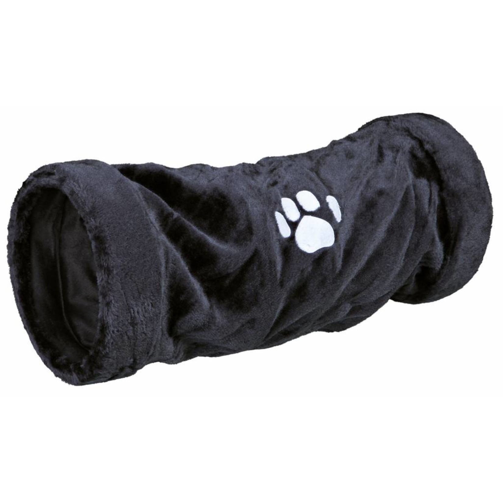 Trixie Playing Plush Cat Tunnel, Anthracite, 22 x 60cm