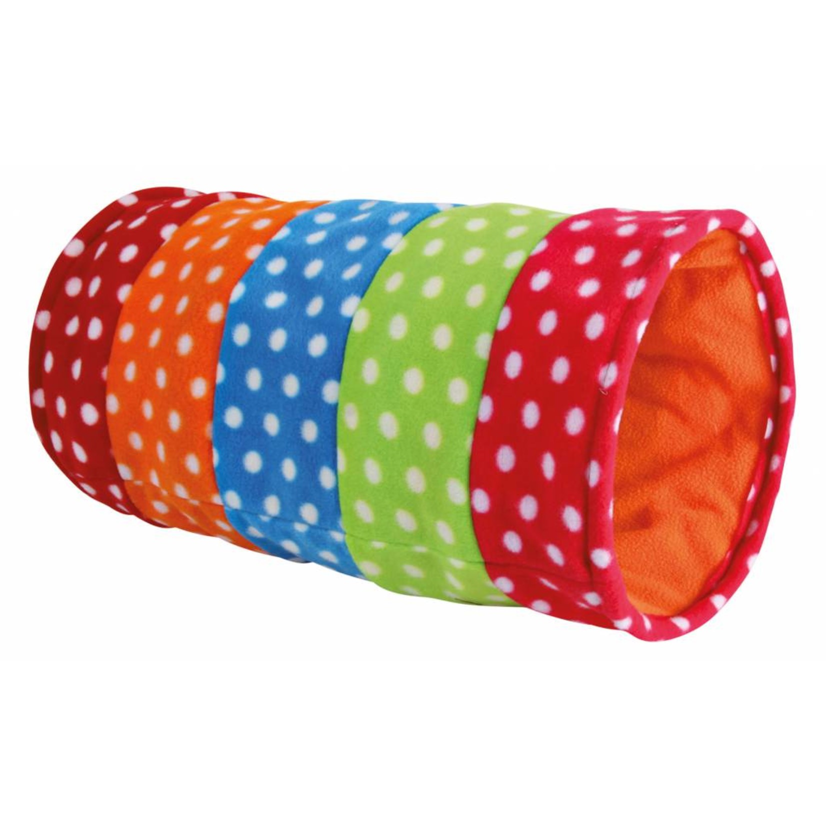 Trixie Playing Fleece Cat Tunnel, 25 x 50cm, Mulit-Coloured