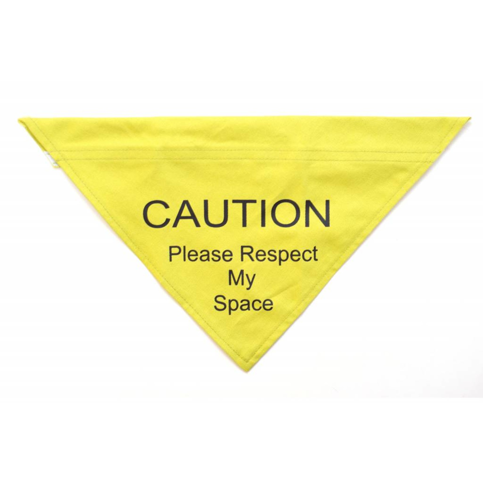 Ancol Dog Warning Bandana, Yellow - Respect My Space