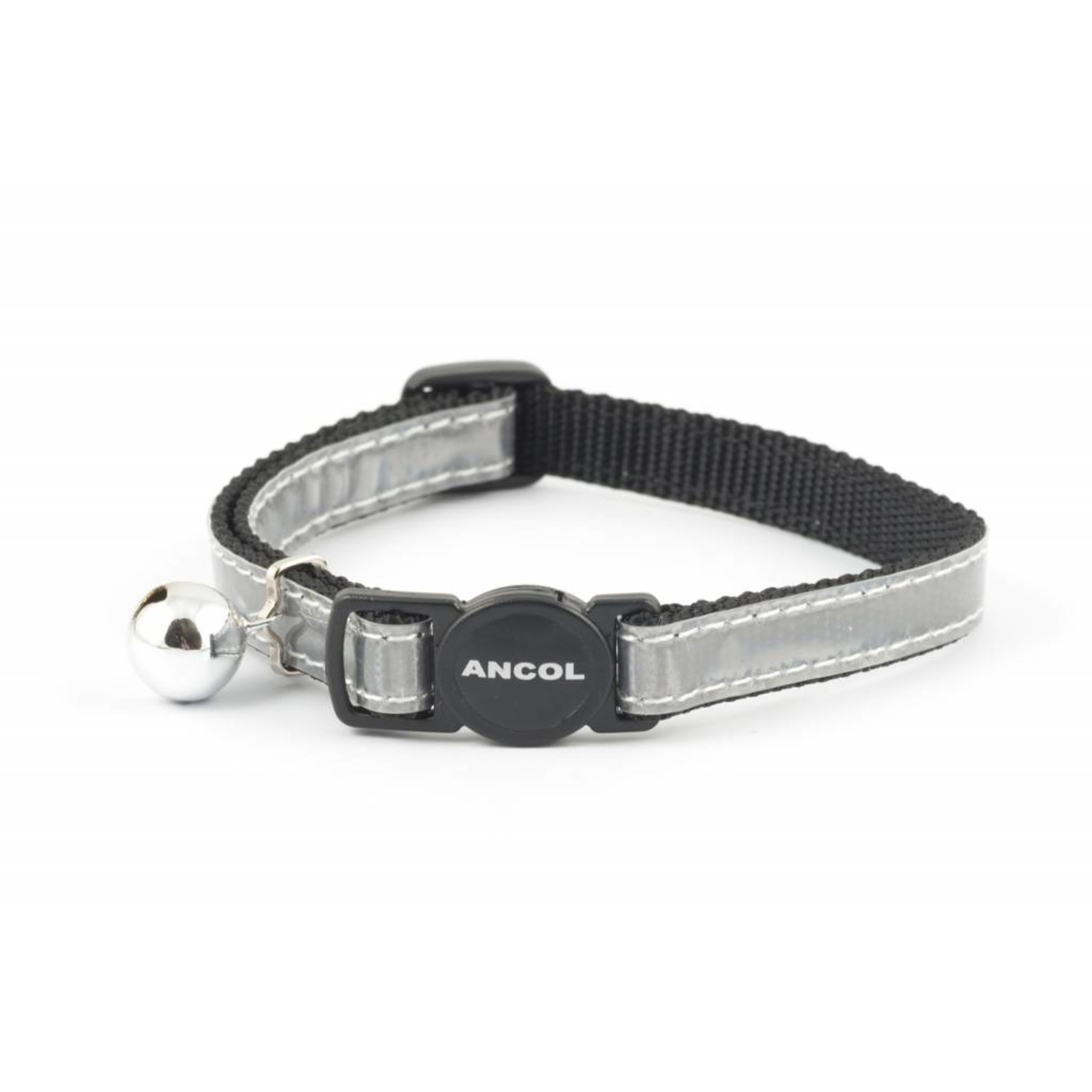 Ancol Gloss Reflective Cat Collar, Silver