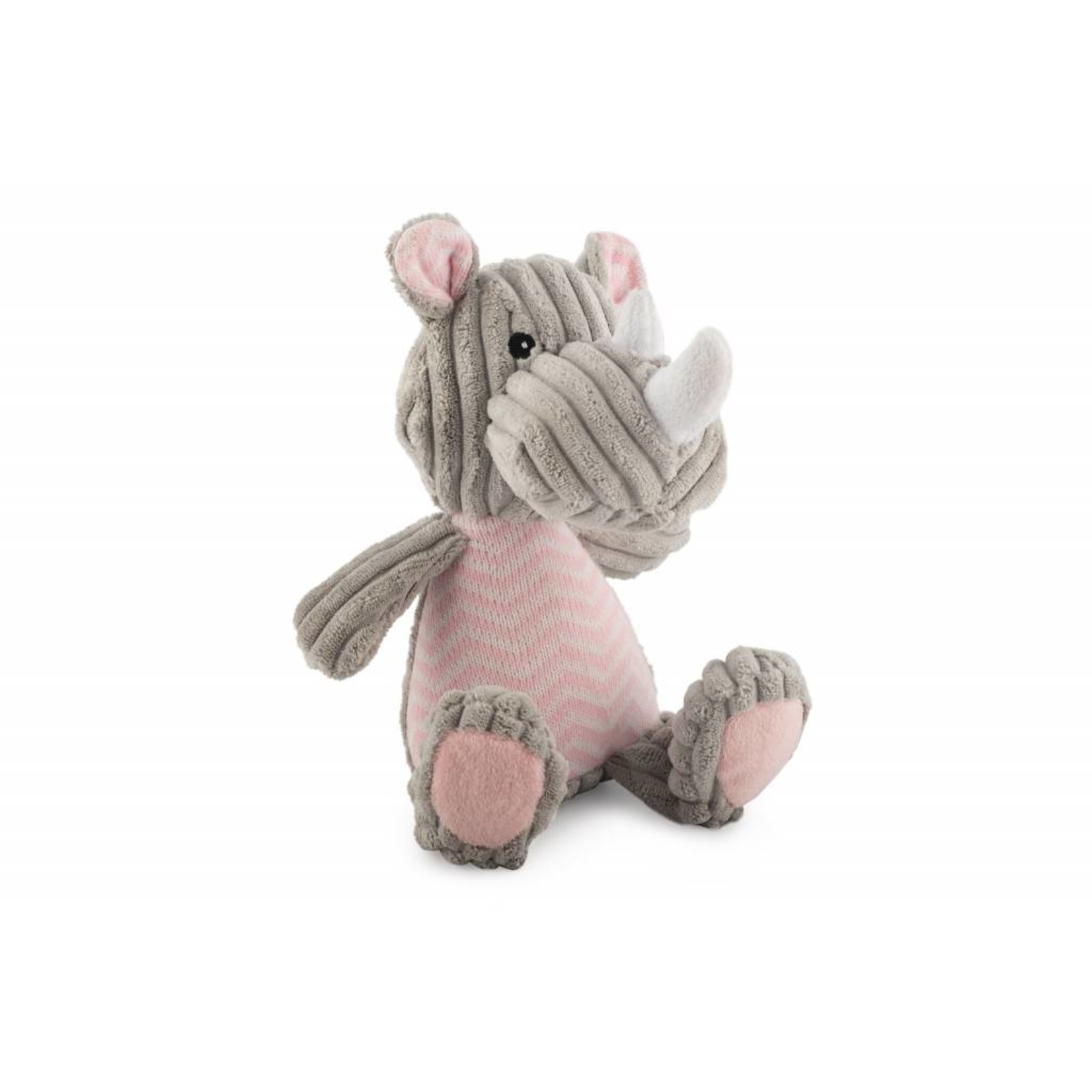 Ancol Knitted Rhino Plush Dog Toy
