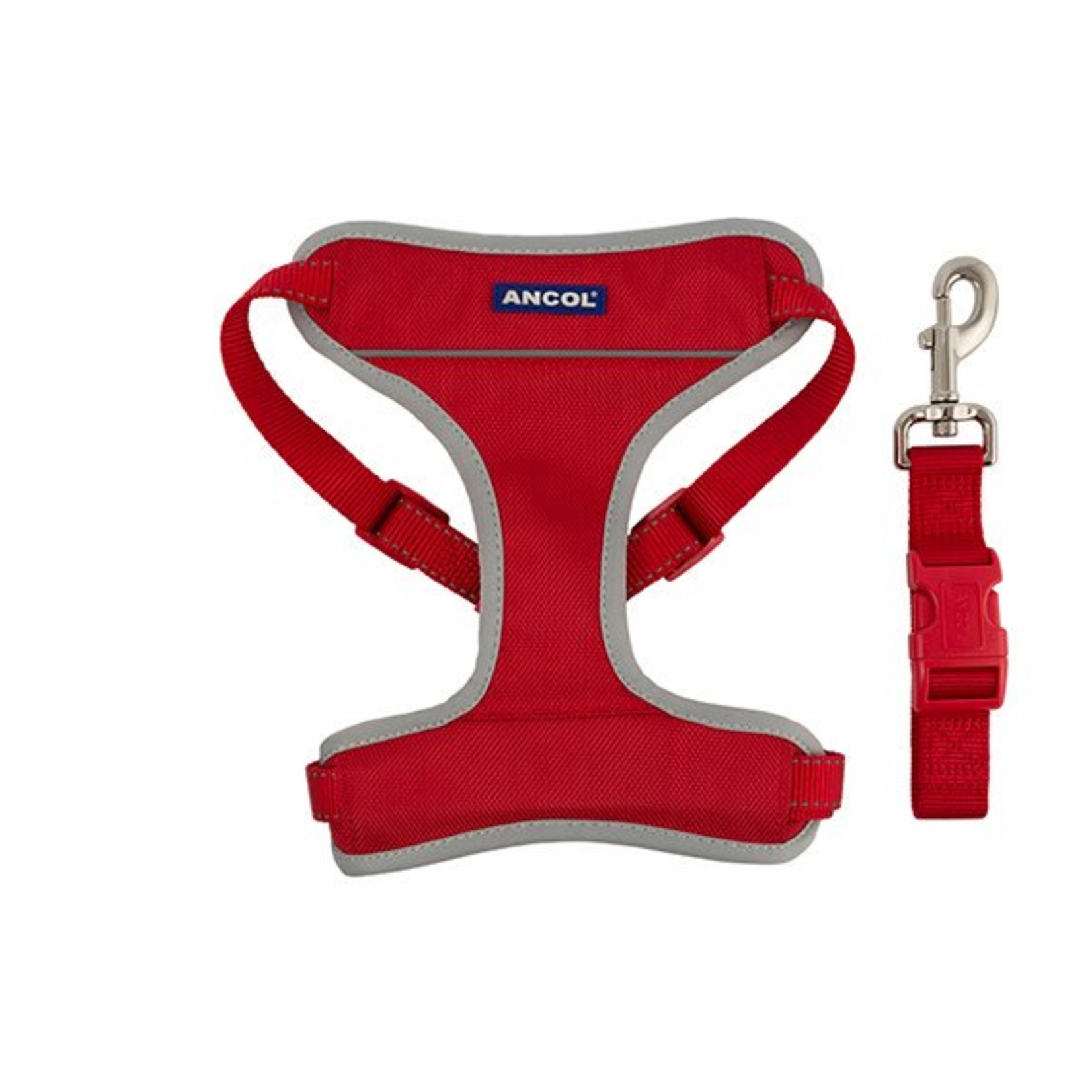 Ancol Nylon Travel Dog Harness, Red