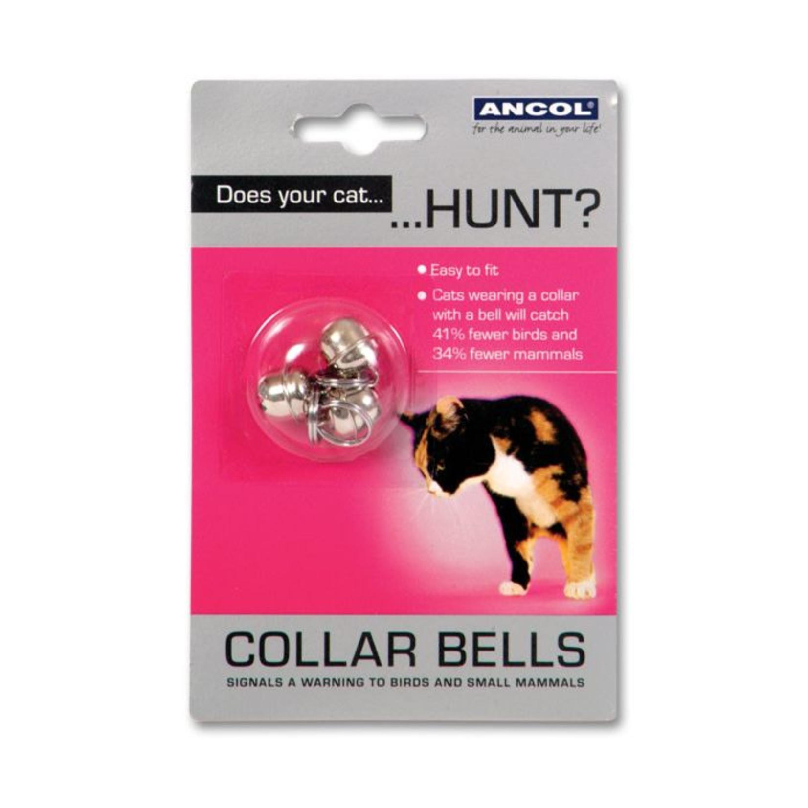 Ancol Chrome Bells for Cat Collars, 3 pack