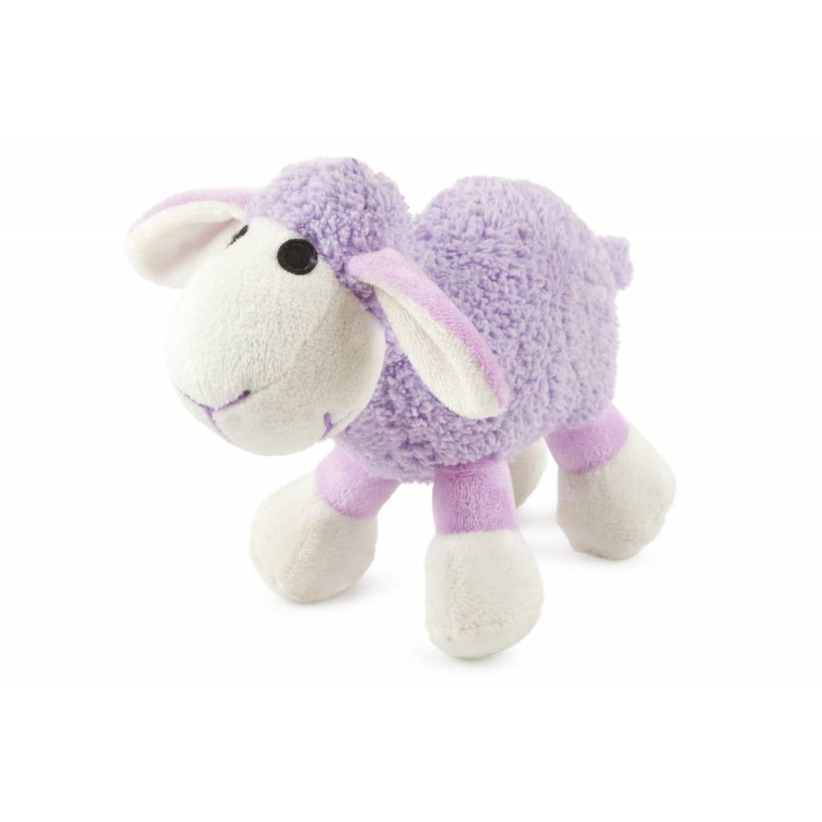 Ancol Small Bite Plush Lamb Dog Toy, lilac