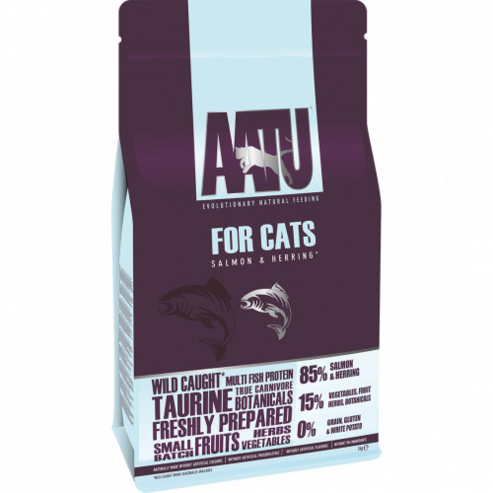 AATU 85/15 Adult Cat Dry Food, Salmon and Herring