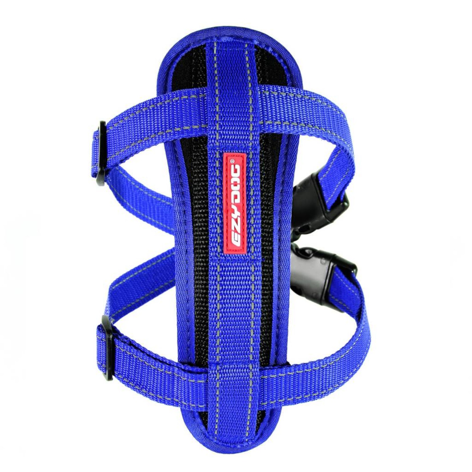 EzyDog Chest Plate Dog Harness with Seat Belt Loop, Blue