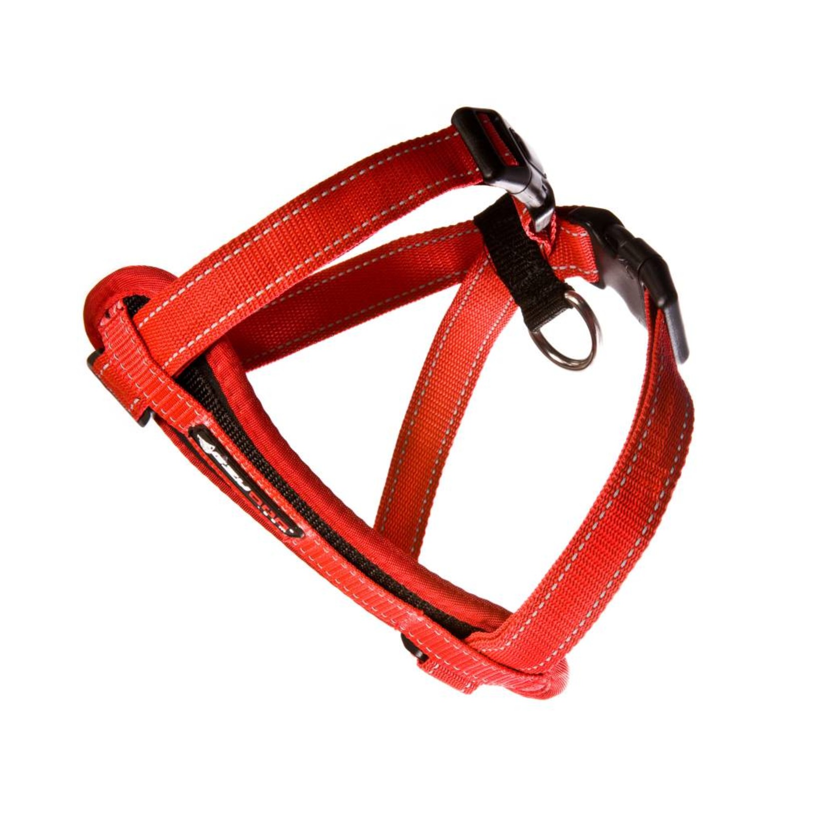 EzyDog Chest Plate Dog Harness with Seat Belt Loop, Red