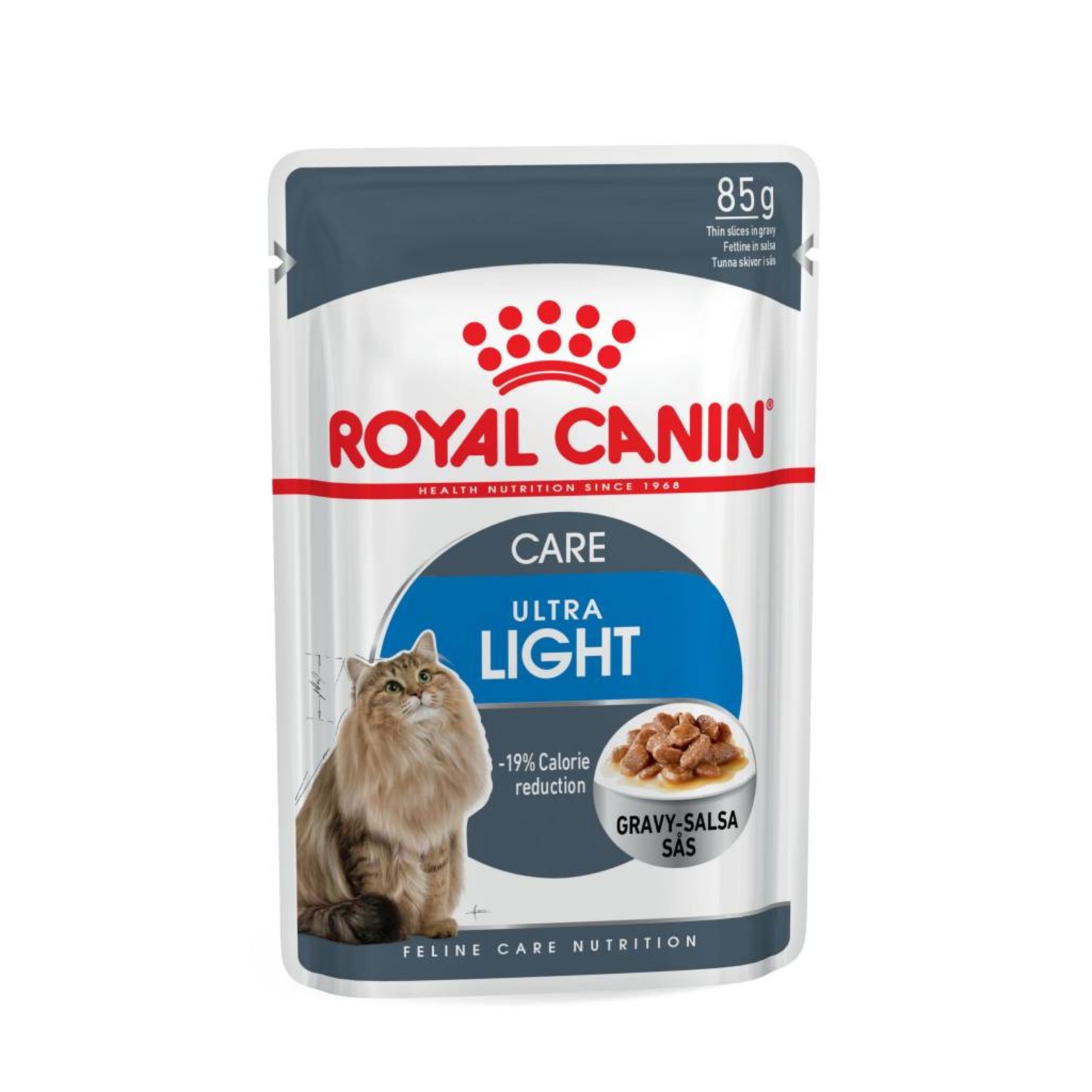 Royal Canin Light Weight Care Adult Cat Wet Food Pouch with Gravy, 85g