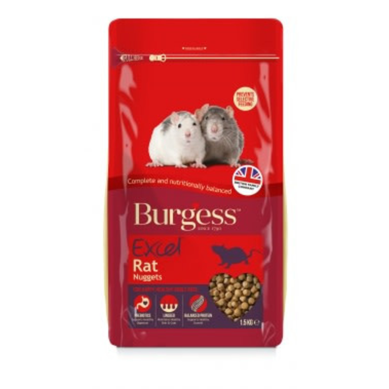 Burgess Excel Rat Food Nuggets, 1.5kg