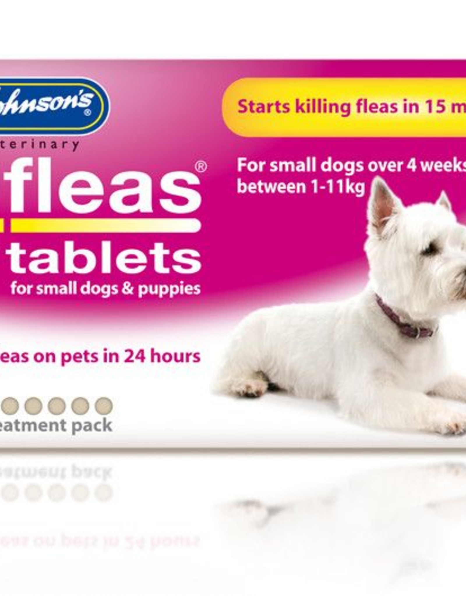 4Fleas Tablets Small Dogs And Puppies Up To 11 kg, 6 x 11.4 mg Tablets