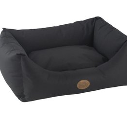 black and grey dog bed