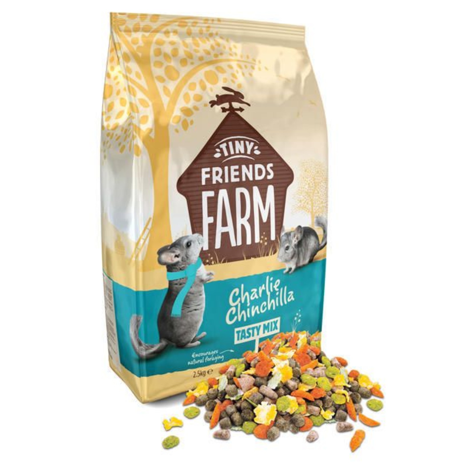 Supreme Tiny Friends Farm Charlie Chinchilla Tasty Mix Food, 2.5kg