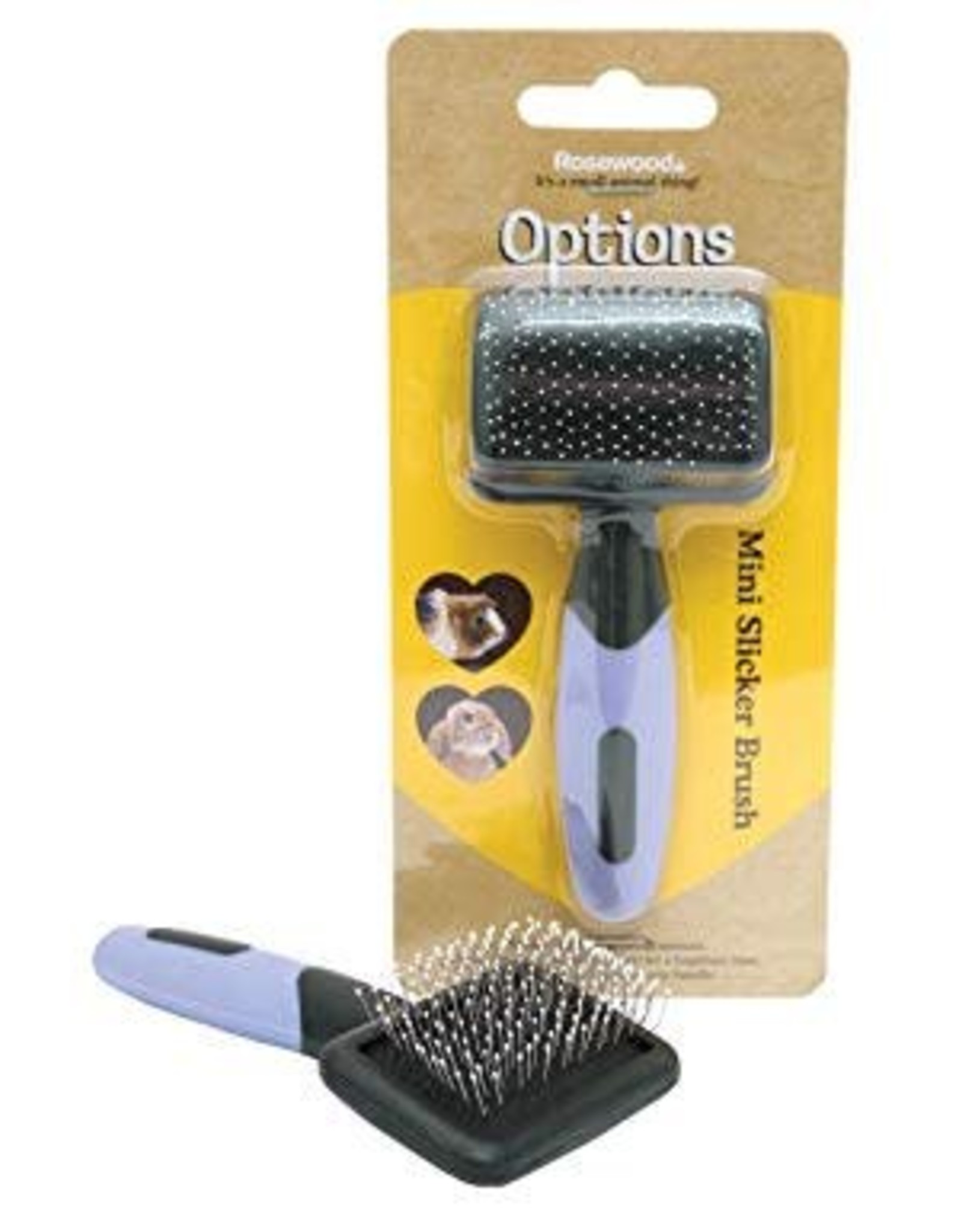 Options Mini Slicker Brush for Small Animals - Pet Care By Post