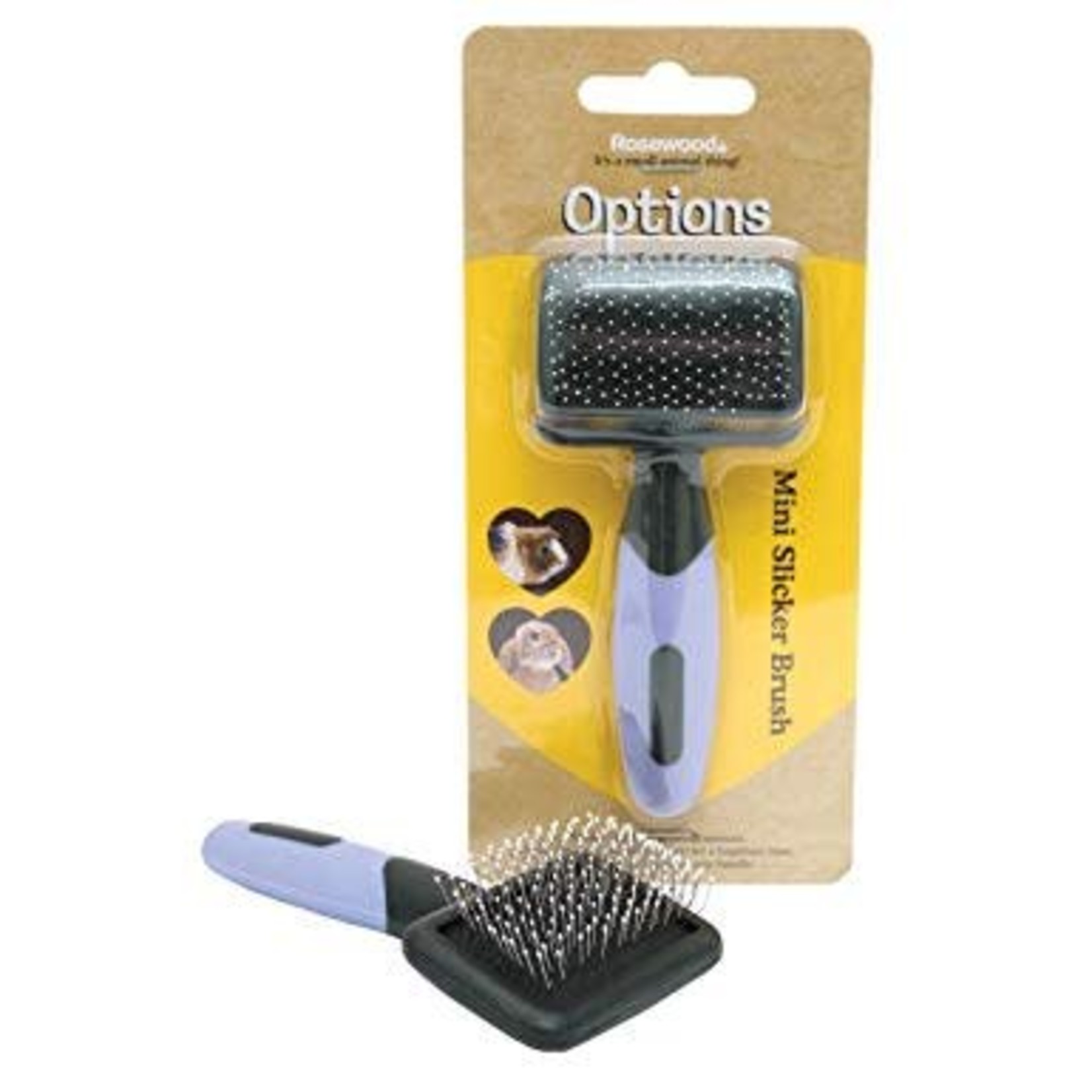 Rosewood Options Mini Slicker Brush for Small Animals