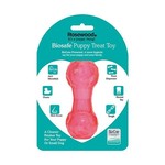 Rosewood Biosafe Puppy Treat Dumbbell Toy, Pink