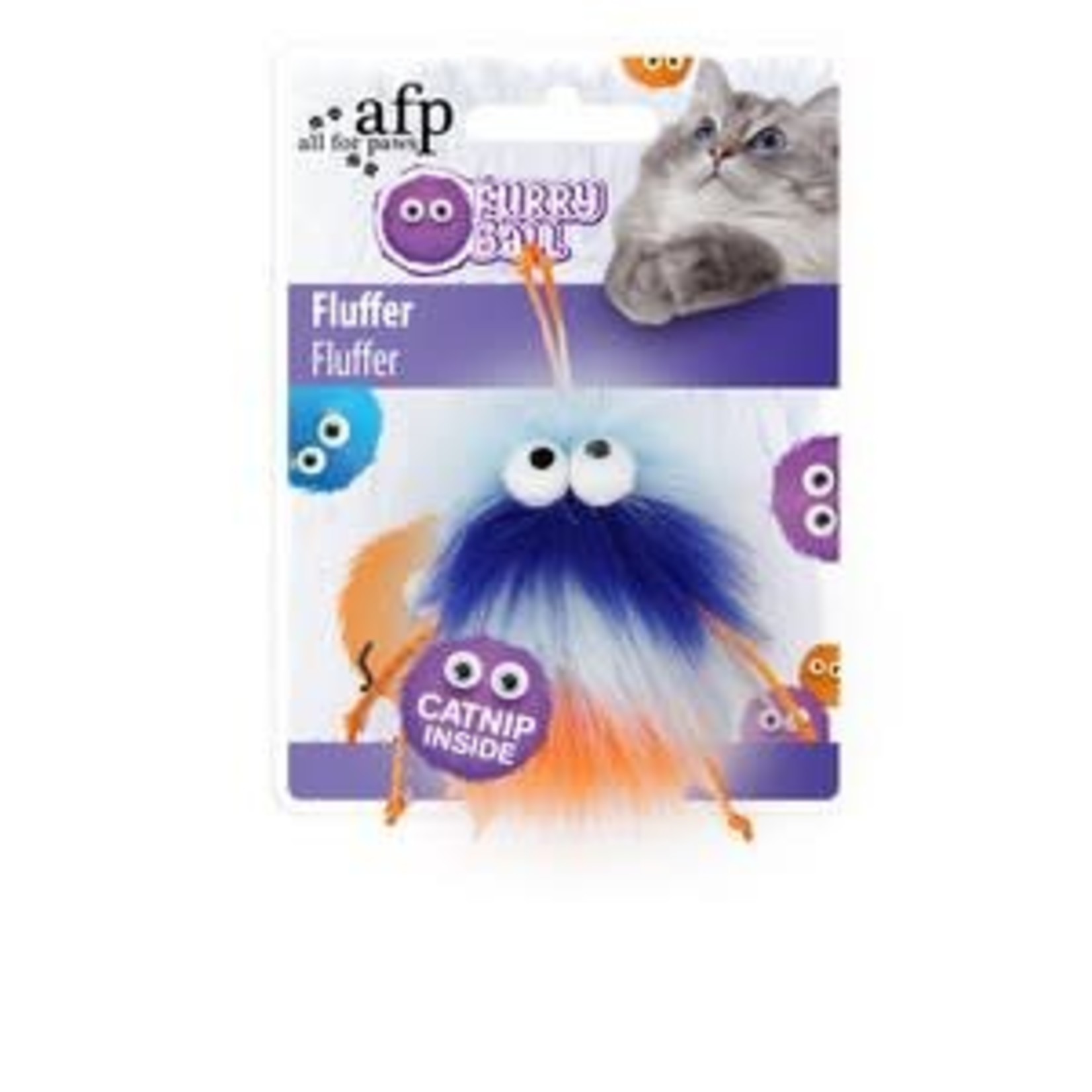 All For Paws Furry Ball Fluffer Cat Toy