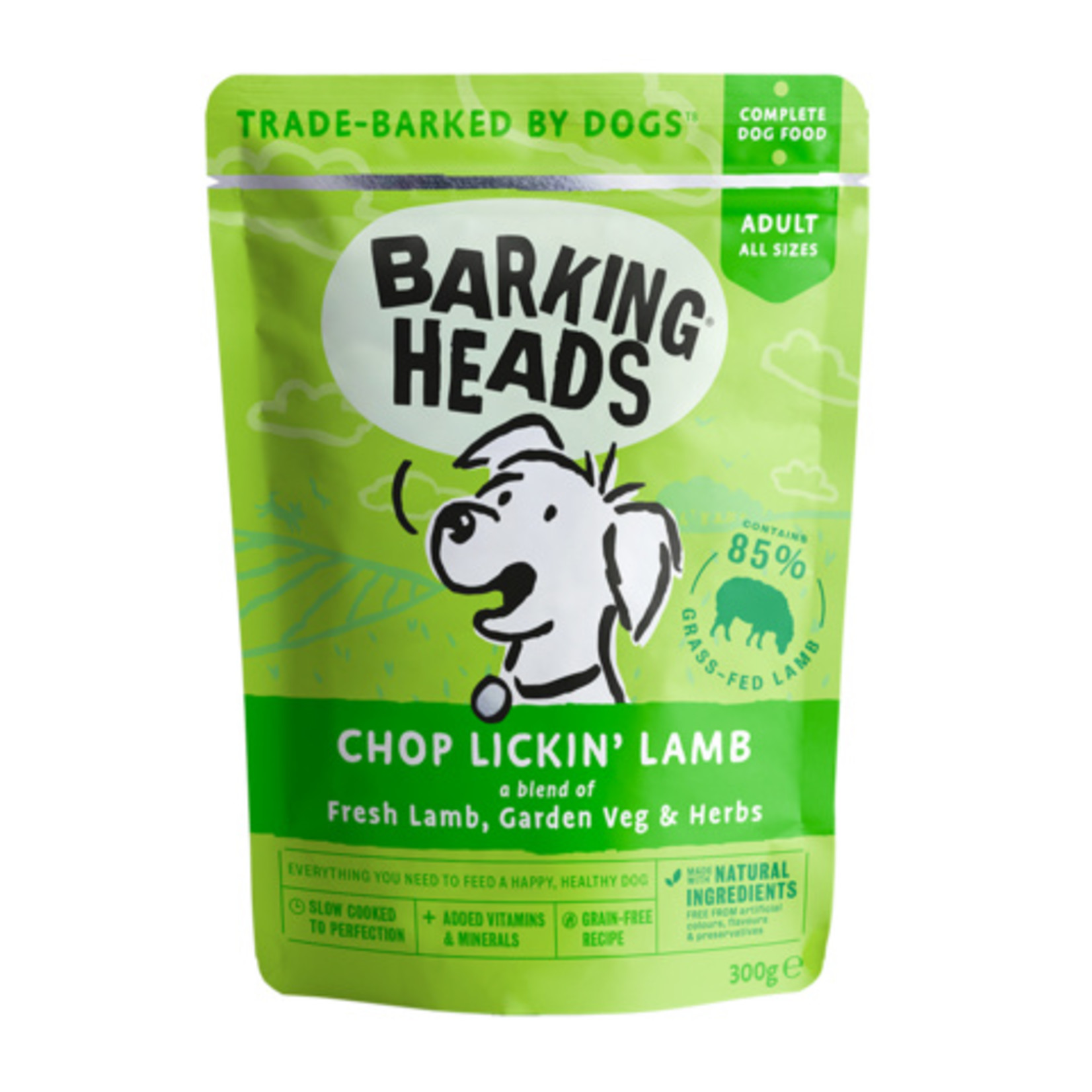 Barking Heads Chop Lickin’ Lamb Adult Wet Dog Food, 300g