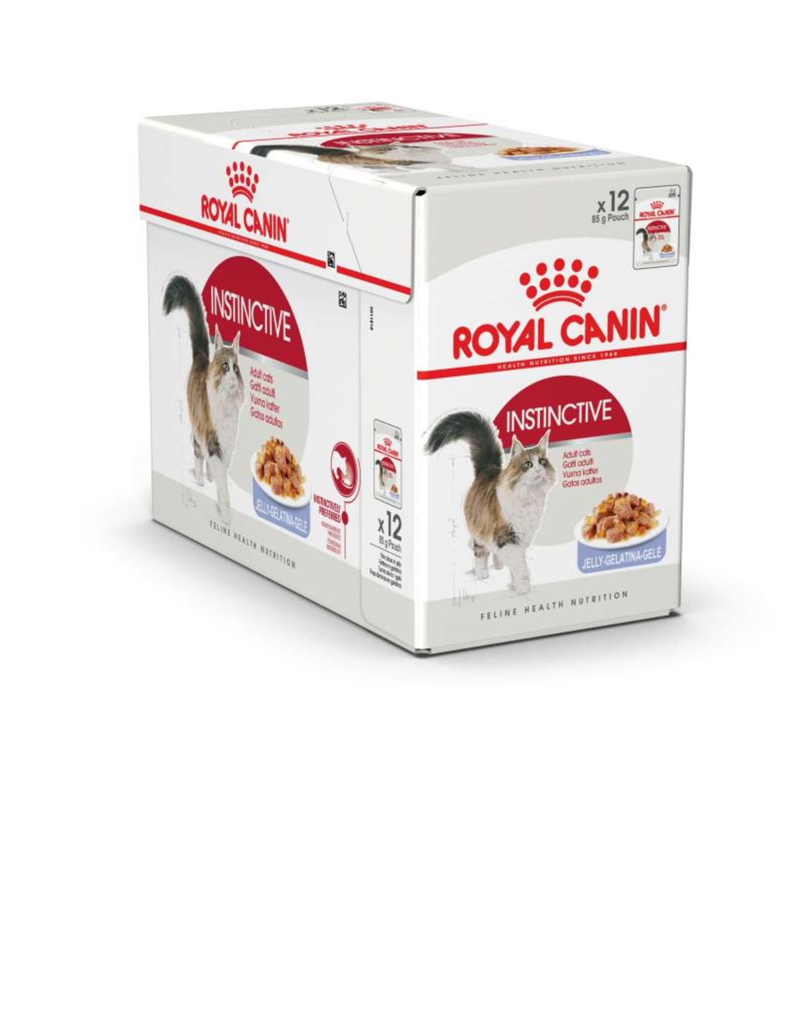 Feline Instinctive Pouch in Jelly Wet Cat Food 85g, Box of 12 Pet