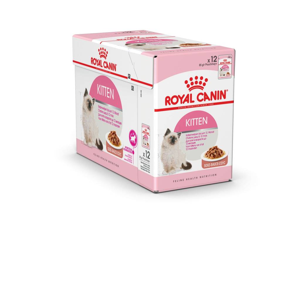 Feline Kitten Instinctive Pouch in Gravy Wet Cat Food 85g Box of 12