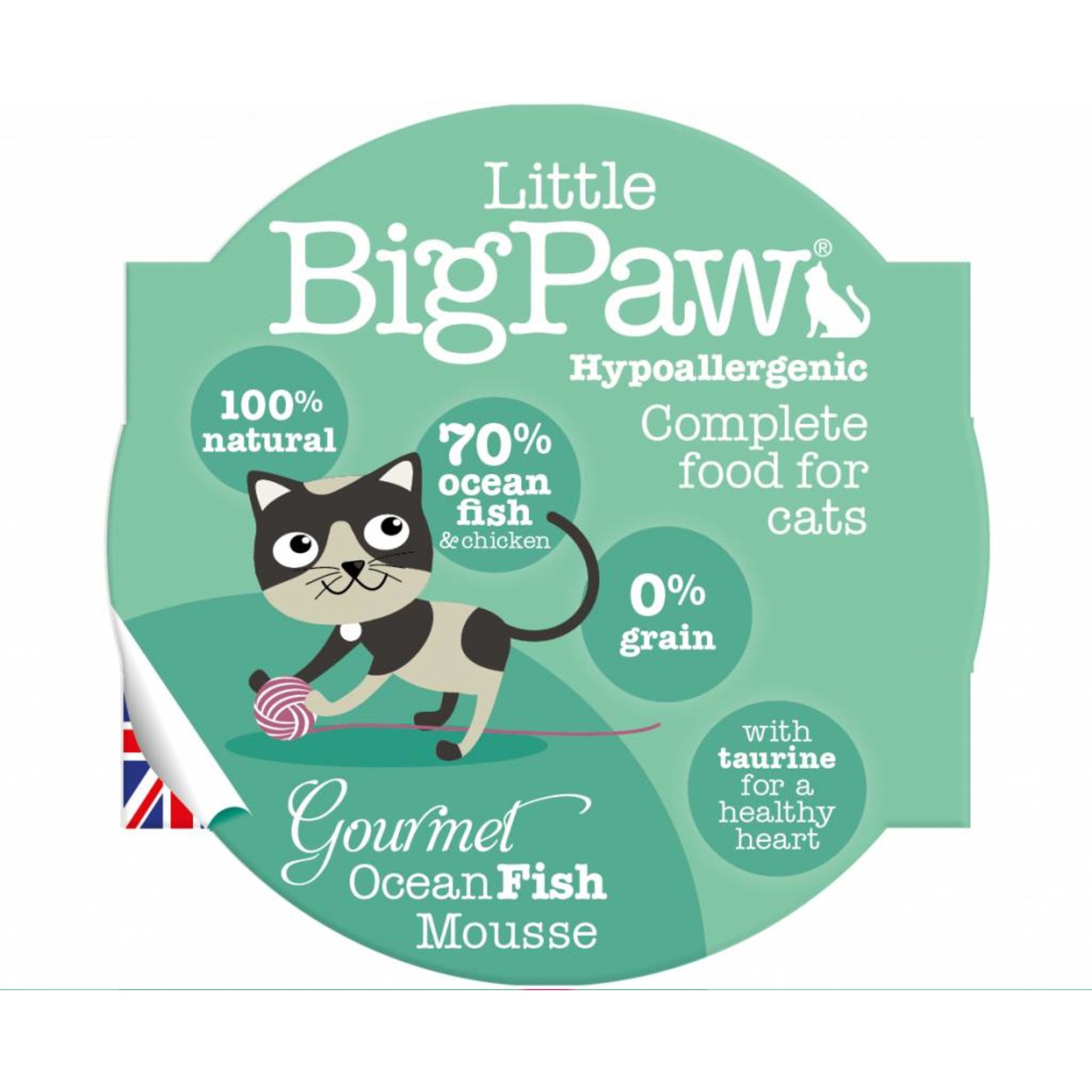 Little BigPaw Gourmet Ocean Fish Mousse Cat Wet Food, 85g