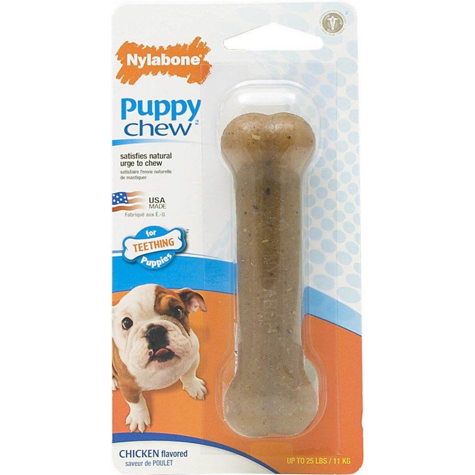 Nylabone Puppy Chew Bone Chicken Dog Toy