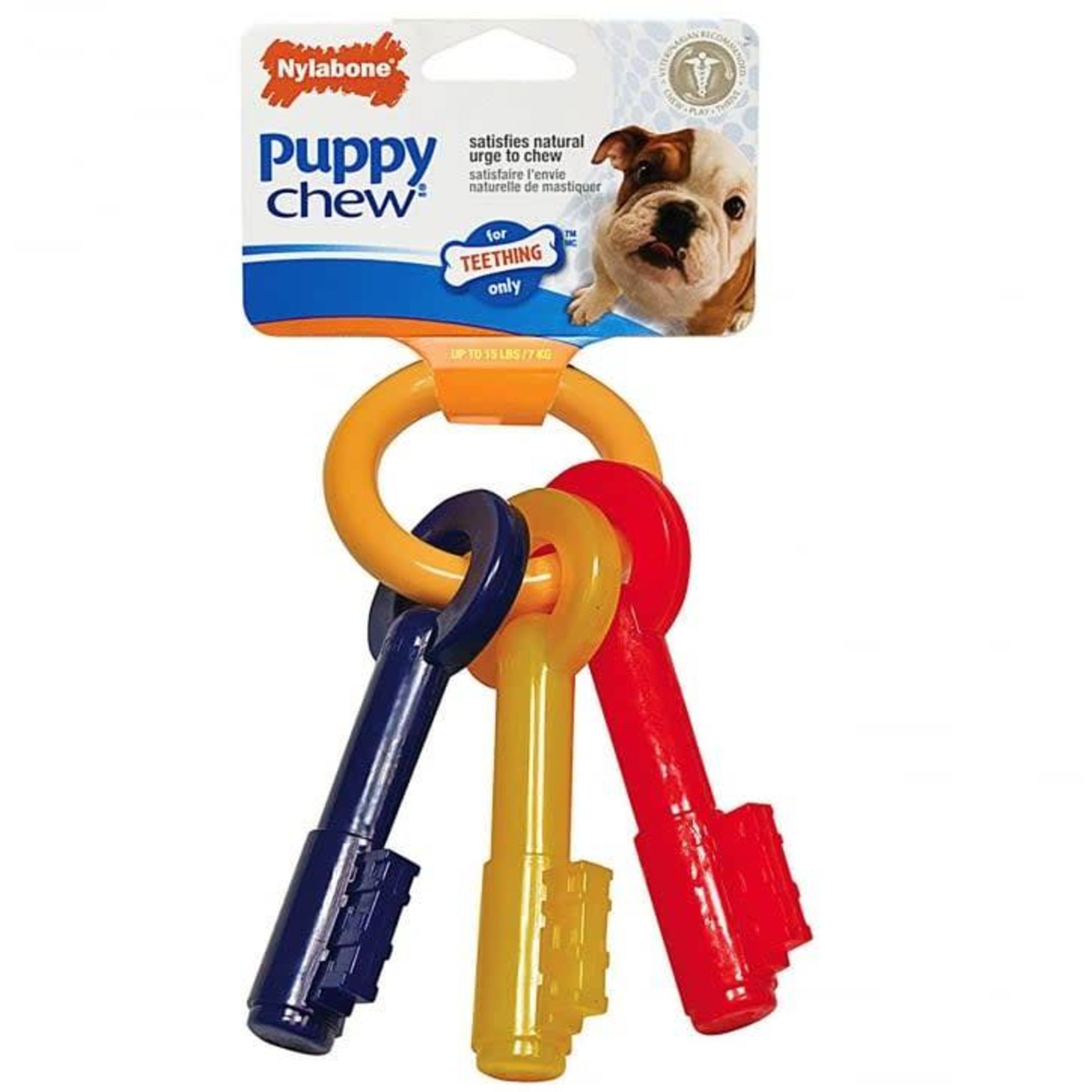 Nylabone Puppy Teething Keys Dog Chew Toy, Medium