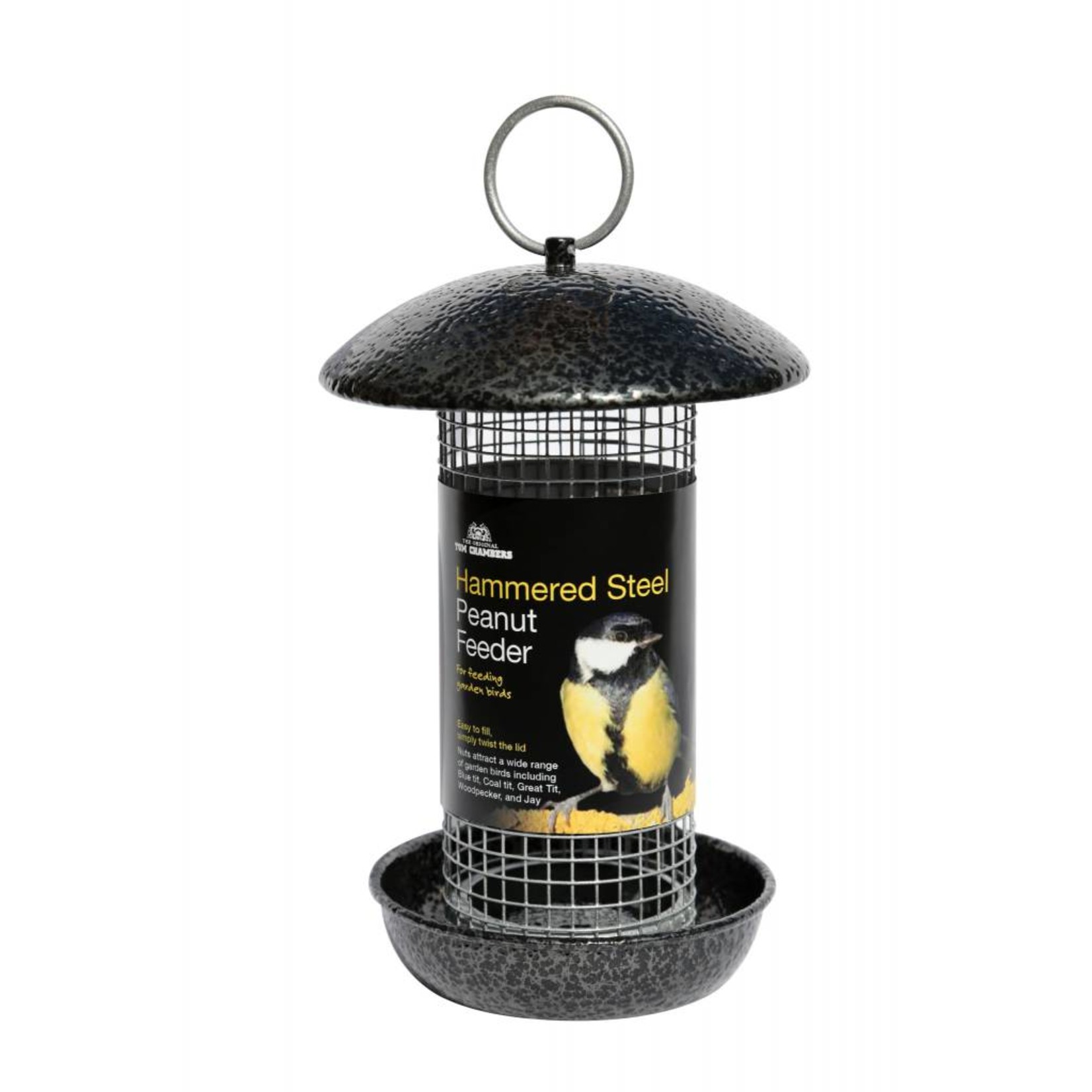 Tom Chambers Hammered Steel Peanut Wild Bird Feeder