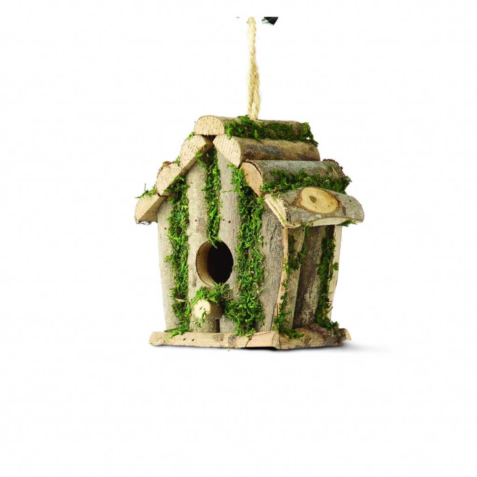 Tom Chambers Square Log Hut Rustic Wild Bird Nest Box