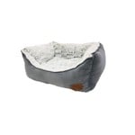 Snug & Cosy Novara Grey Rectangular Pet Bed