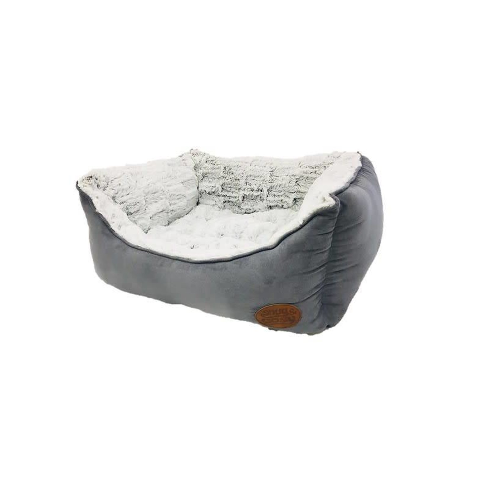 Snug & Cosy Novara Grey Rectangular Pet Bed