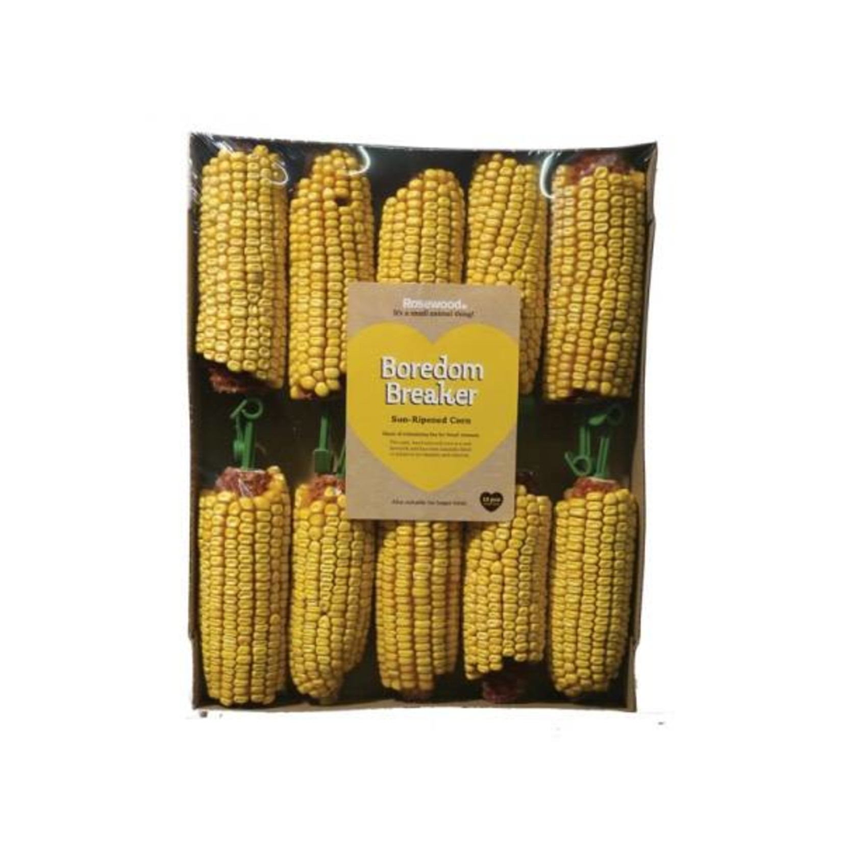 Rosewood Boredom Breaker Sun Ripened Corn on the Cob Small Animal Treat, 10 pack