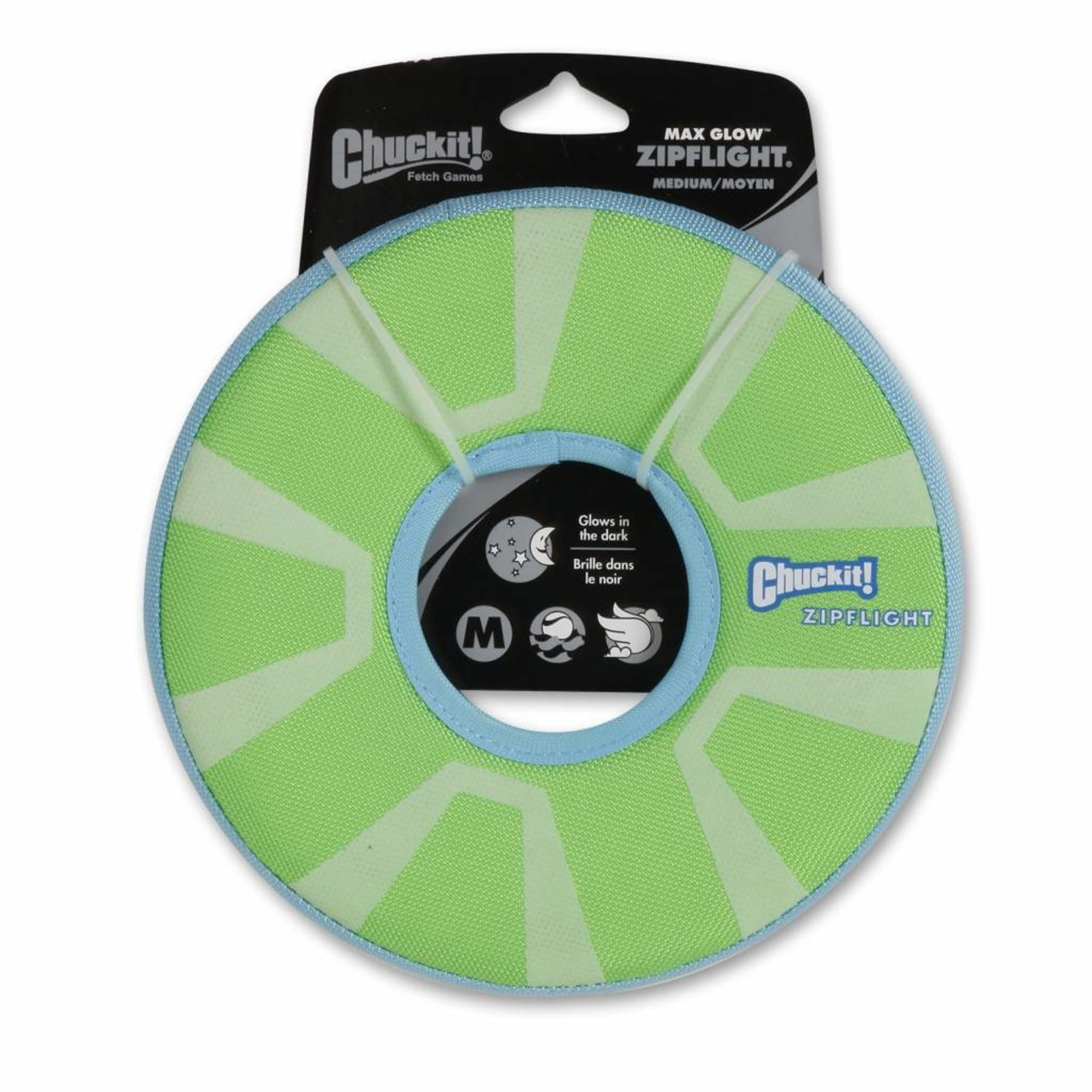 Chuckit! Light Play Max Glow Zip Flight Dog Toy, Medium